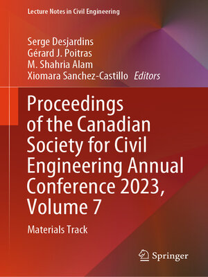 cover image of Proceedings of the Canadian Society for Civil Engineering Annual Conference 2023, Volume 7